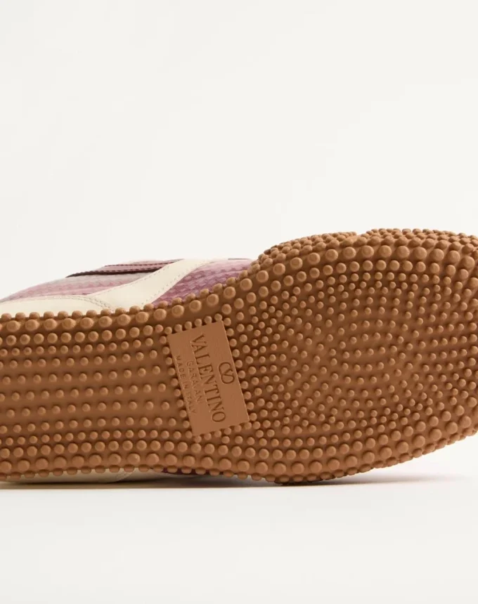 Amphibia Sneaker aus gummiertem Kalbsleder und Kalbsleder Amphibia Sneaker aus gummiertem Kalbsleder und Kalbsleder