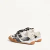 Amphibia Sneaker aus gummiertem Kalbsleder und laminiertem Nappaleder Amphibia Sneaker aus gummiertem Kalbsleder und laminiertem Nappaleder