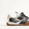 Amphibia Sneaker aus gummiertem Kalbsleder und laminiertem Nappaleder Amphibia Sneaker aus gummiertem Kalbsleder und laminiertem Nappaleder