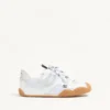 Amphibia Sneaker aus gummiertem Kalbsleder und Spaltleder Amphibia Sneaker aus gummiertem Kalbsleder und Spaltleder