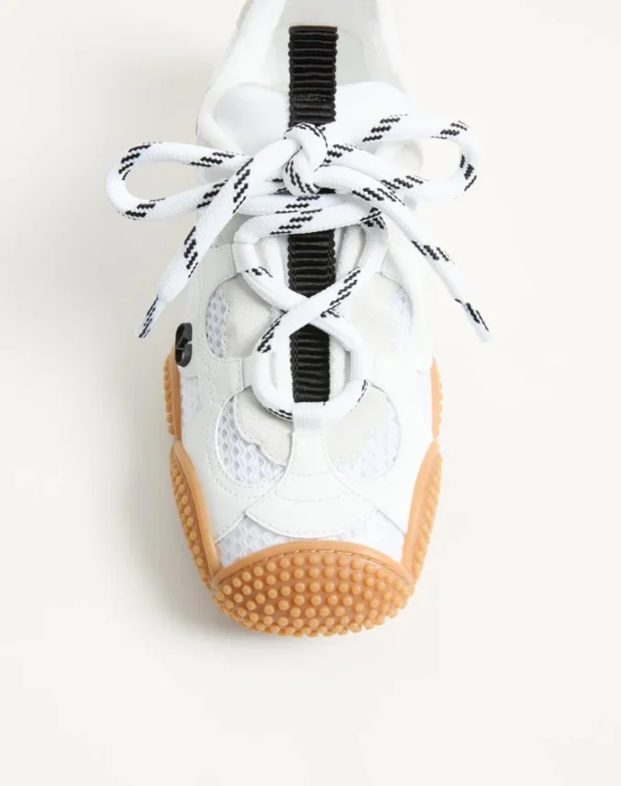 Amphibia Sneaker aus gummiertem Kalbsleder und Spaltleder Amphibia Sneaker aus gummiertem Kalbsleder und Spaltleder