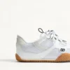 Amphibia Sneaker aus gummiertem Kalbsleder und Spaltleder Amphibia Sneaker aus gummiertem Kalbsleder und Spaltleder