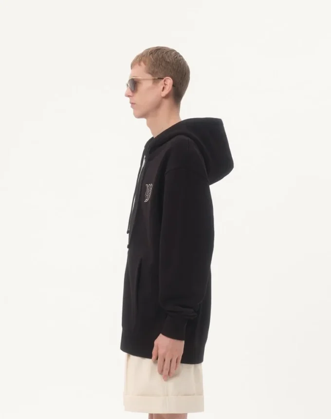 Baumwoll-Kapuzensweatshirt mit VG-Aufnäher Baumwoll-Kapuzensweatshirt mit VG-Aufnäher