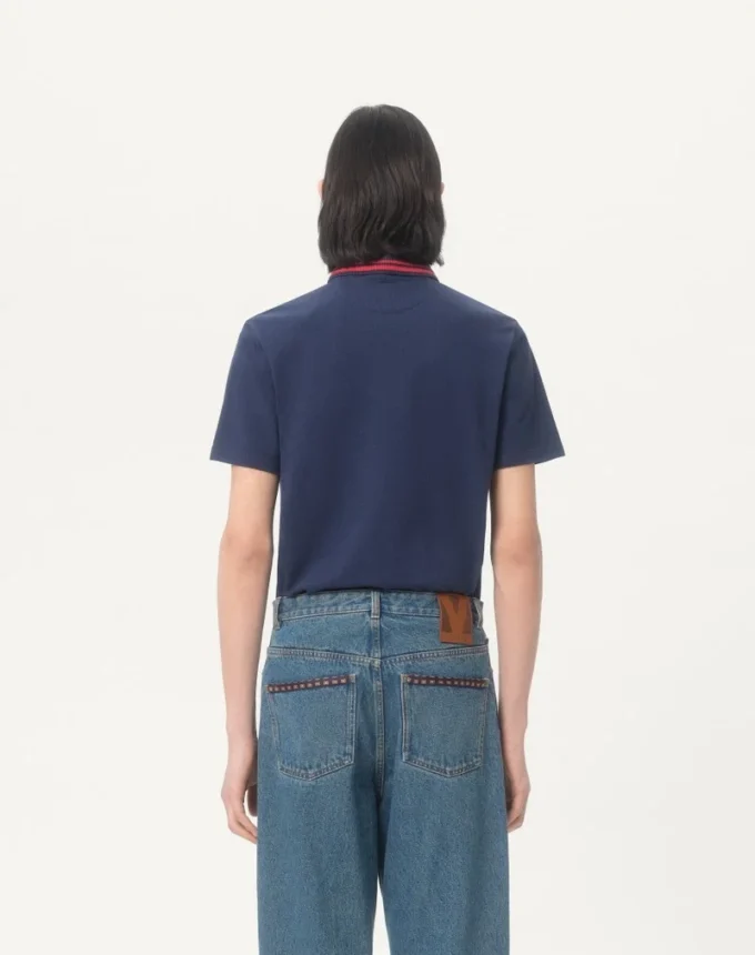 Baumwoll-Piqué-Poloshirt mit VG-Stickerei Baumwoll-Piqué-Poloshirt mit VG-Stickerei