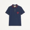Baumwoll-Piqué-Poloshirt mit VG-Stickerei Baumwoll-Piqué-Poloshirt mit VG-Stickerei