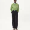 Baumwoll-Sweatshirt mit „Chez Valentino”-Print und Stickerei Baumwoll-Sweatshirt mit „Chez Valentino”-Print und Stickerei