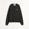 Baumwoll-Sweatshirt mit Rundhalsausschnitt und Chez Valentino-Aufnäher Baumwoll-Sweatshirt mit Rundhalsausschnitt und Chez Valentino-Aufnäher
