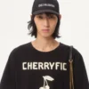 Baumwoll-T-Shirt mit Cherryfic-Print Baumwoll-T-Shirt mit Cherryfic-Print