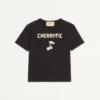 Baumwoll-T-Shirt mit Cherryfic-Print Baumwoll-T-Shirt mit Cherryfic-Print
