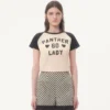 Baumwoll-T-Shirt mit Chez Valentino-Print Baumwoll-T-Shirt mit Chez Valentino-Print
