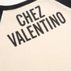 Baumwoll-T-Shirt mit Chez Valentino-Print Baumwoll-T-Shirt mit Chez Valentino-Print