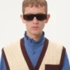 Baumwollpopelinehemd mit Plastron und Rüschen Baumwollpopelinehemd mit Plastron und Rüschen