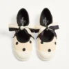 Bay By Bay Ballerina-Sneaker aus Moiré-Plus-de-Pois-Stoff Bay By Bay Ballerina-Sneaker aus Moiré-Plus-de-Pois-Stoff
