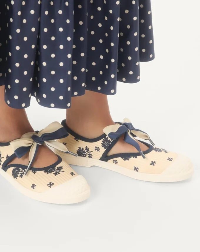 Bay By Bay Ballerina-Sneaker aus Papier mit Blumenmuster Bay By Bay Ballerina-Sneaker aus Papier mit Blumenmuster
