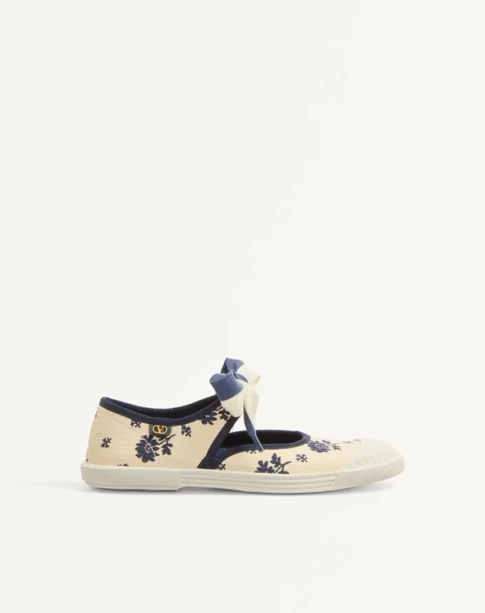 Bay By Bay Ballerina-Sneaker aus Papier mit Blumenmuster Bay By Bay Ballerina-Sneaker aus Papier mit Blumenmuster