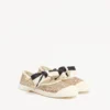 Bay By Bay Ballerina Sneakers aus Glitzerstoff