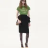 Bedrucktes Baumwoll-T-Shirt Bedrucktes Baumwoll-T-Shirt