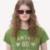 Bedrucktes Baumwoll-T-Shirt Bedrucktes Baumwoll-T-Shirt