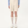 Bermudashorts aus Baumwoll-Canvas mit Umschlag Bermudashorts aus Baumwoll-Canvas mit Umschlag