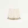 Bermudashorts aus Baumwollcanvas mit Blumenstickerei und Jacquardbesatz Bermudashorts aus Baumwollcanvas mit Blumenstickerei und Jacquardbesatz