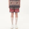 Bermudashorts aus Baumwollmusselin mit Voyage Imaginaire-Print und Passementerie-Besatz Bermudashorts aus Baumwollmusselin mit Voyage Imaginaire-Print und Passementerie-Besatz
