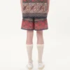 Bermudashorts aus Baumwollmusselin mit Voyage Imaginaire-Print und Passementerie-Besatz Bermudashorts aus Baumwollmusselin mit Voyage Imaginaire-Print und Passementerie-Besatz