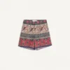 Bermudashorts aus Baumwollmusselin mit Voyage Imaginaire-Print und Passementerie-Besatz Bermudashorts aus Baumwollmusselin mit Voyage Imaginaire-Print und Passementerie-Besatz