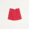 Bermudashorts aus Leinen mit Umschlag Bermudashorts aus Leinen mit Umschlag