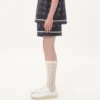 Bermudashorts aus Seidentwill mit durchgehendem Opticool-Print Bermudashorts aus Seidentwill mit durchgehendem Opticool-Print