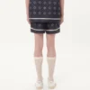 Bermudashorts aus Seidentwill mit durchgehendem Opticool-Print Bermudashorts aus Seidentwill mit durchgehendem Opticool-Print