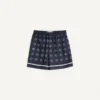Bermudashorts aus Seidentwill mit durchgehendem Opticool-Print Bermudashorts aus Seidentwill mit durchgehendem Opticool-Print