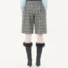 Bermudashorts aus Wolle mit Karomuster Bermudashorts aus Wolle mit Karomuster