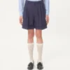 Bermudashorts aus Wollgabardine mit Umschlag Bermudashorts aus Wollgabardine mit Umschlag