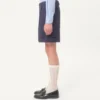 Bermudashorts aus Wollgabardine mit Umschlag Bermudashorts aus Wollgabardine mit Umschlag