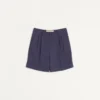 Bermudashorts aus Wollgabardine mit Umschlag Bermudashorts aus Wollgabardine mit Umschlag