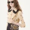 Bestickte Baumwollstrickjacke Bestickte Baumwollstrickjacke