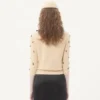 Bestickte Baumwollstrickjacke Bestickte Baumwollstrickjacke