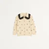 Bestickte Baumwollstrickjacke Bestickte Baumwollstrickjacke