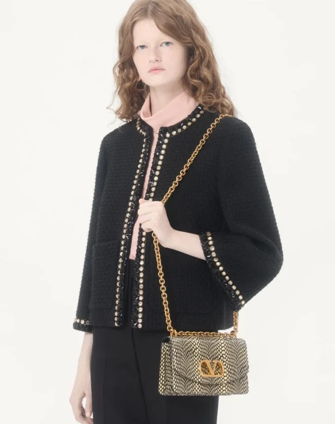 Bestickte Canestrello-Tweedjacke Bestickte Canestrello-Tweedjacke