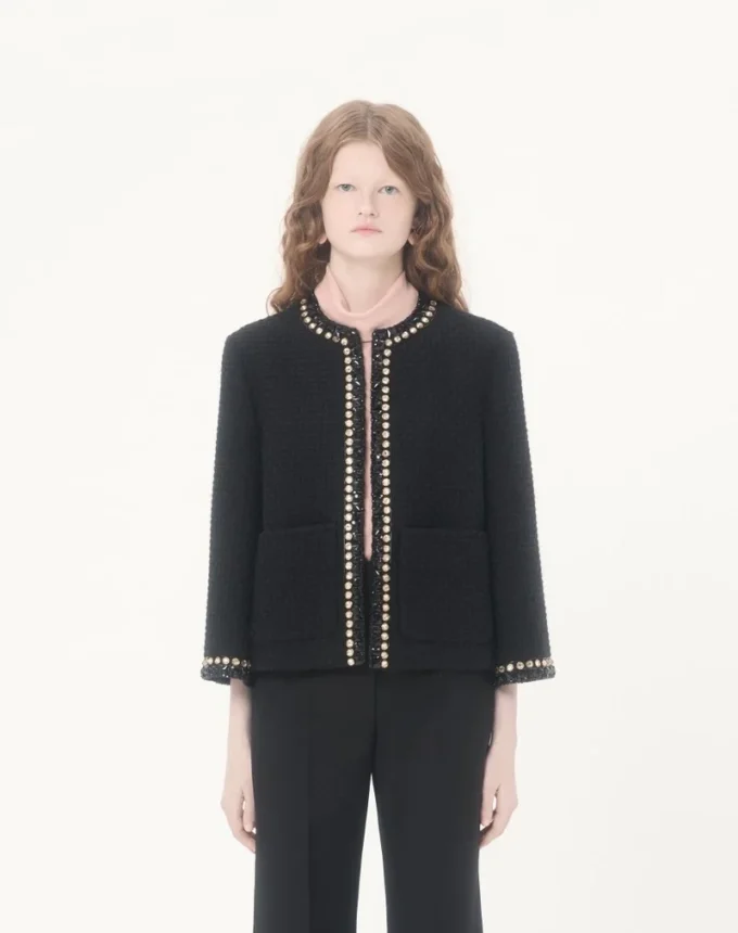 Bestickte Canestrello-Tweedjacke Bestickte Canestrello-Tweedjacke