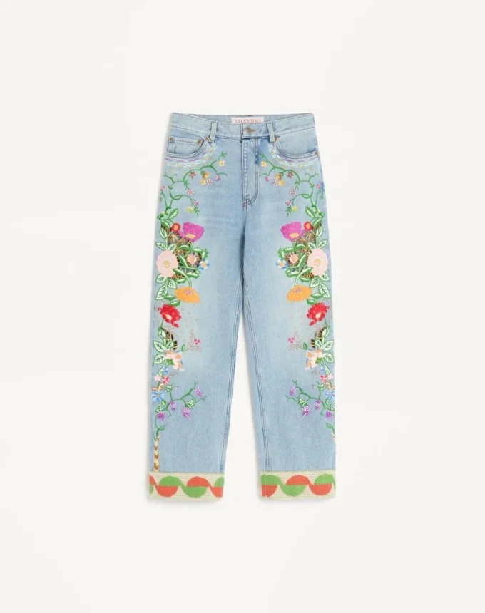 Bestickte Jeanshose Bestickte Jeanshose