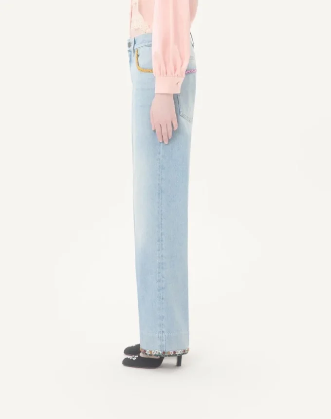 Bestickte Jeanshose Bestickte Jeanshose