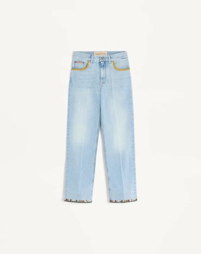 Bestickte Jeanshose Bestickte Jeanshose