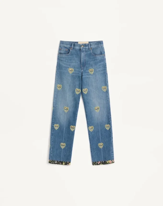 Bestickte Jeanshose Bestickte Jeanshose