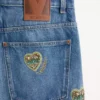 Bestickte Jeanshose Bestickte Jeanshose