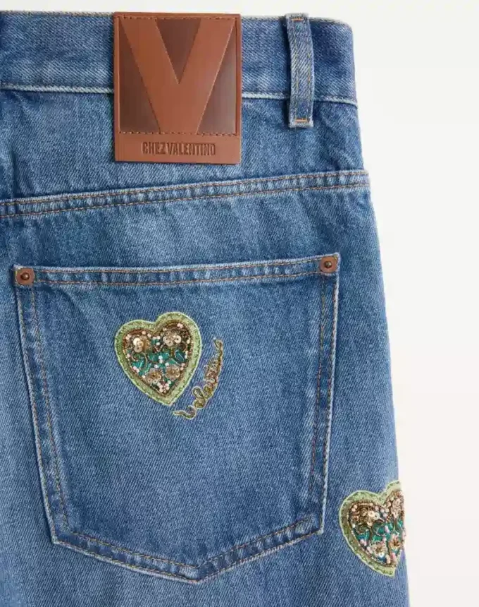 Bestickte Jeanshose Bestickte Jeanshose