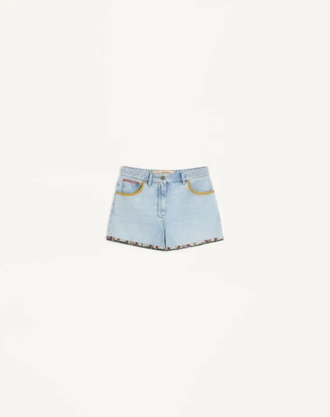 Bestickte Jeansshorts Bestickte Jeansshorts