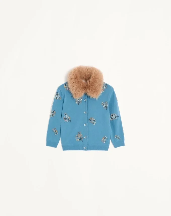 Bestickte Strickjacke Bestickte Strickjacke