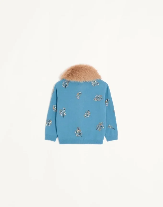 Bestickte Strickjacke Bestickte Strickjacke