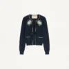 Bestickte Strickjacke Bestickte Strickjacke
